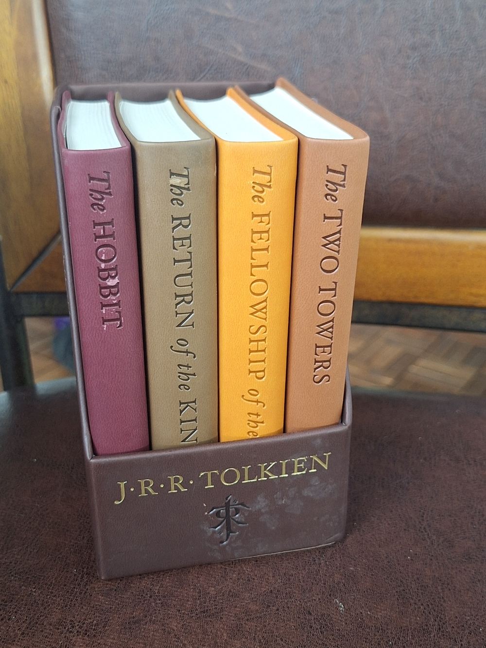 The Lord of the Rings Box Set - Brown with Gold Lettering